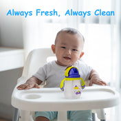 Adore Flora! Baby Straw Sipper with Gravity Ball & Twin Handle-300ml- Green