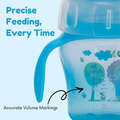 Adore MiniMax! The Funky Silicon Spout Sipper with Twin Handle- 120ml-Blue