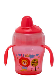 Adore MiniMax! The Funky Silicon Spout Sipper with Twin Handle- 120ml-Pink