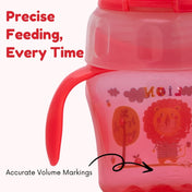 Adore MiniMax! The Funky Silicon Spout Sipper with Twin Handle- 120ml-Pink