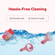 Adore MiniMax! The Funky Silicon Spout Sipper with Twin Handle- 120ml-Pink