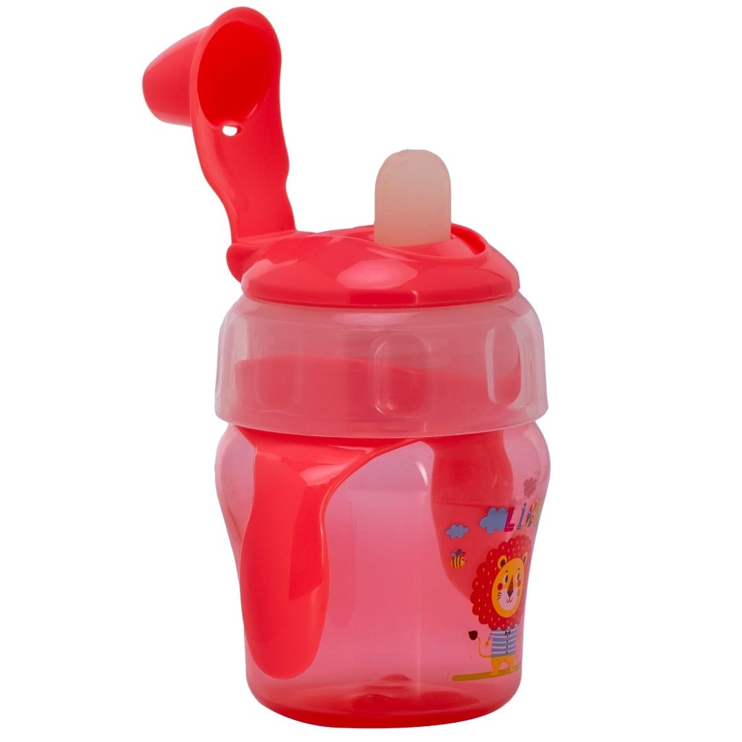 Adore MiniMax! The Funky Silicon Spout Sipper with Twin Handle- 120ml-Pink