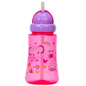 Adore Skoozy Sports Straw Sipper with Retractable Head - 250ml- Pink