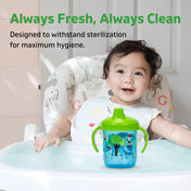 Adore Spazzo Duck Bill/ Hard Spout Sipper with Twin Handle & Hygiene Cap- 250ml- Blue