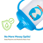 Adore SPINHX Duck Bill/ Hard Spout Sipper with Twin Handle & Hygiene Cap- 250ml- Blue