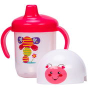 Adore SPINHX Duck Bill/ Hard Spout Sipper with Twin Handle & Hygiene Cap- 250ml- Pink