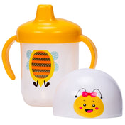 Adore SPINHX Duck Bill/ Hard Spout Sipper with Twin Handle & Hygiene Cap- 250ml- Yellow