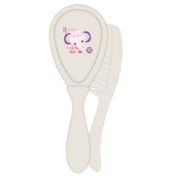 Adore Smarty Baby Hair Brush & Comb Set- Pink Elephant