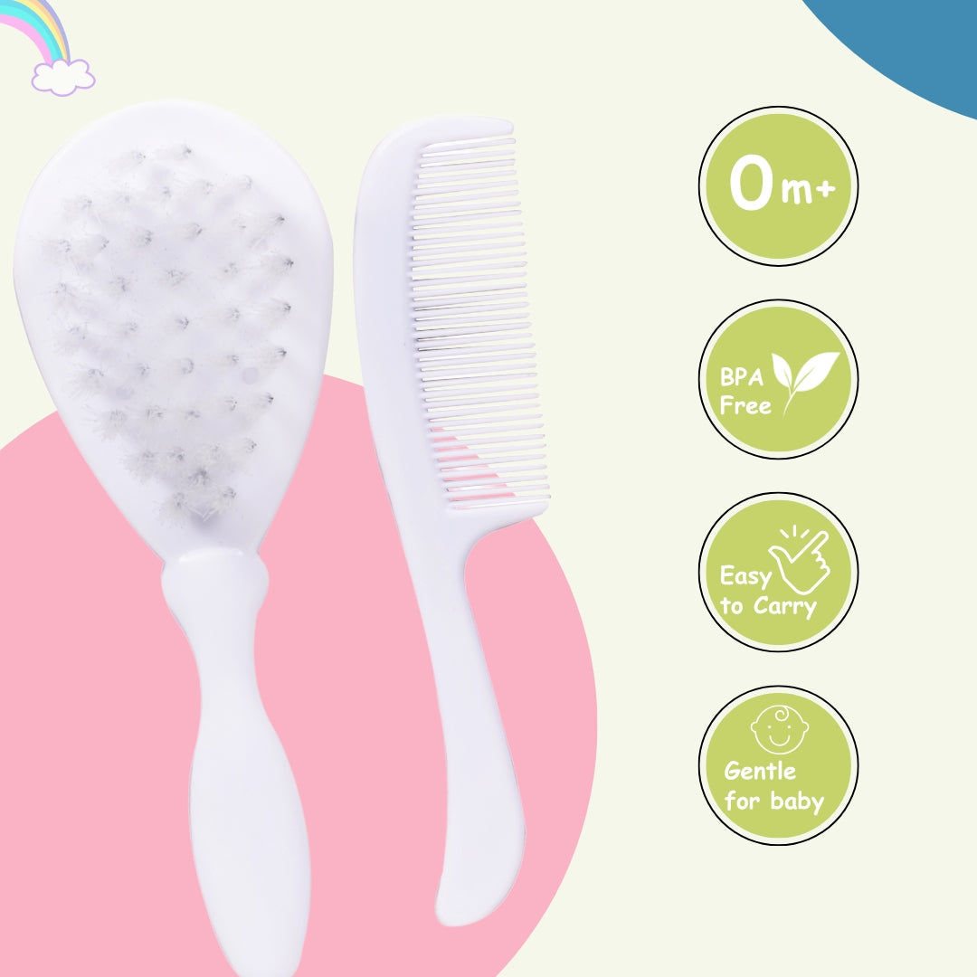 Adore Smarty Baby Hair Brush & Comb Set- Orange Lion