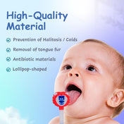 Adore Wroom F1 Car Theme Toothbrush with Moomba Tongue Cleaner- Pack of 2 Red