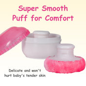 Adore Wokey! The Twist to Open Powder Puff Case set- Pink