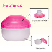 Adore Wokey! The Twist to Open Powder Puff Case set- Pink
