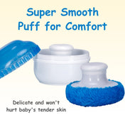 Adore Wokey! The Twist to Open Powder Puff Case set- Blue