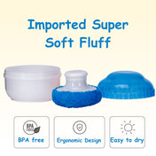 Adore Wokey! The Twist to Open Powder Puff Case set- Blue