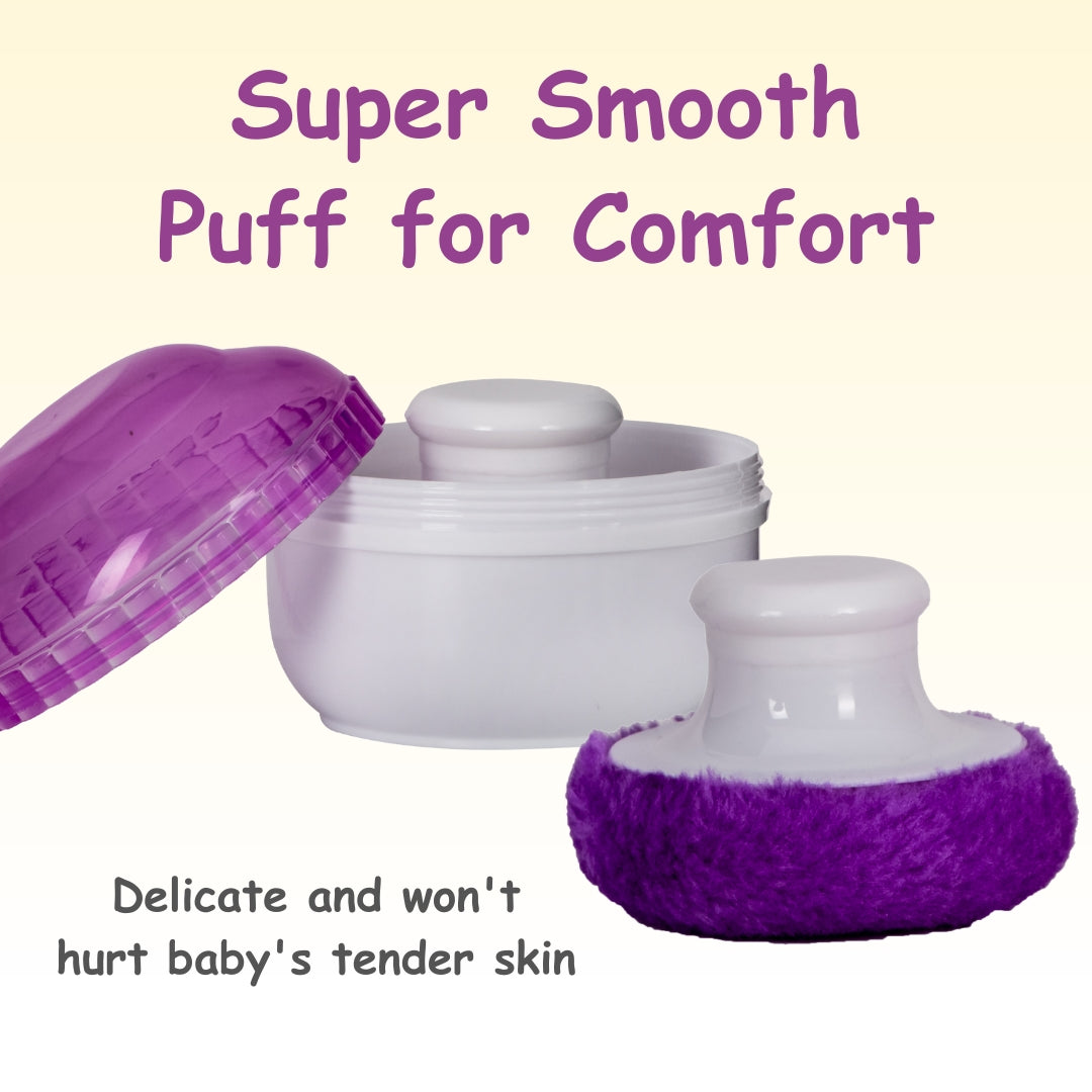 Adore Wokey! The Twist to Open Powder Puff Case set- Purple