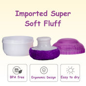 Adore Wokey! The Twist to Open Powder Puff Case set- Purple