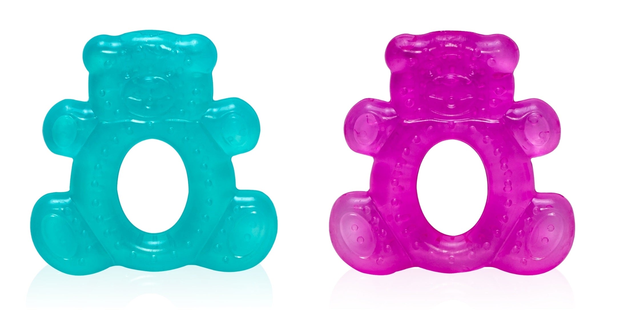 Adore Luscious Water Filled Teether- Bear- Pack of 2- Multicolor