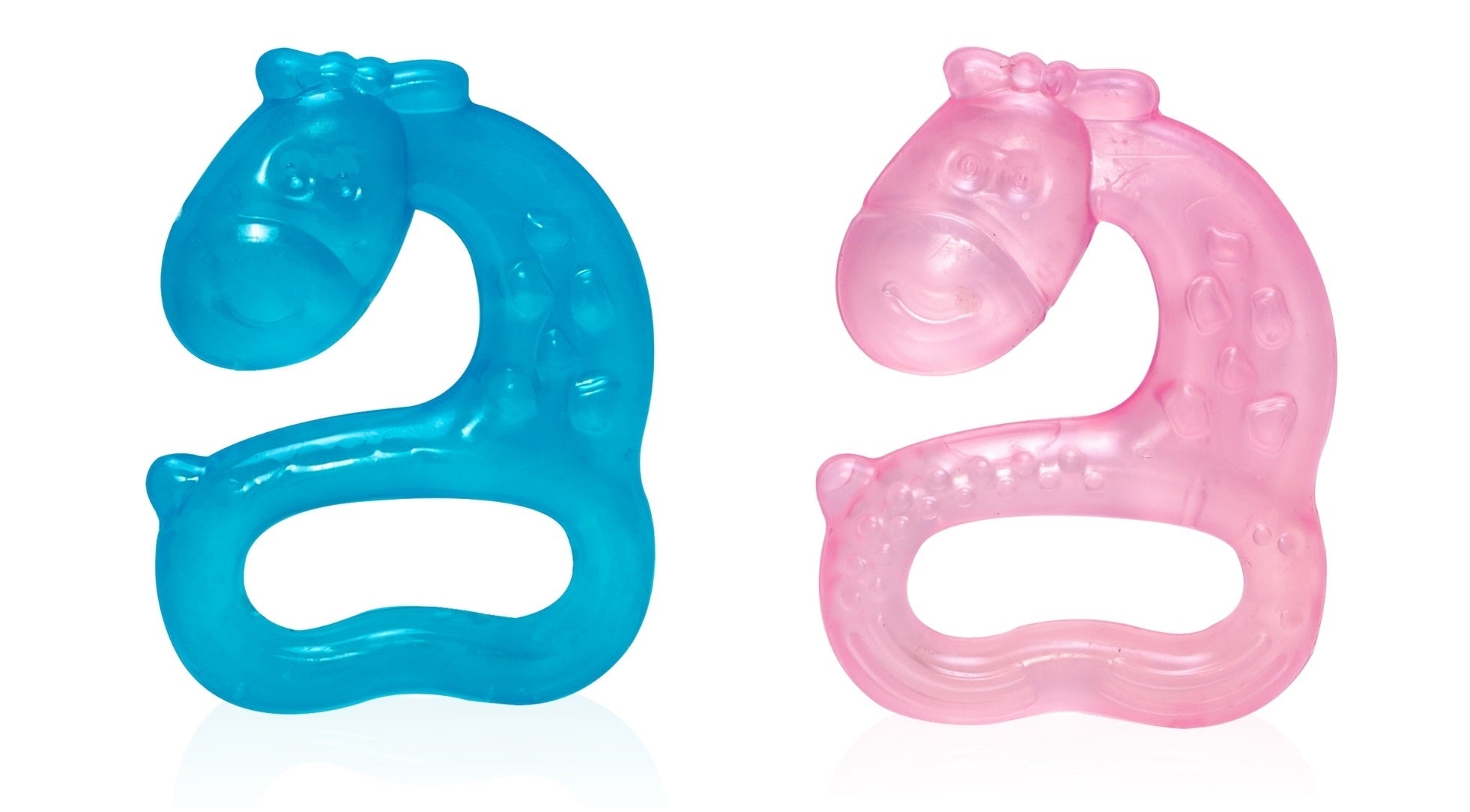 Adore Luscious Water Filled Teether- Giraffe - Pack of 2- Multicolor