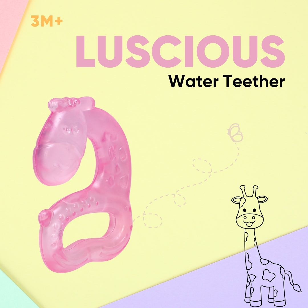 Adore Luscious Water Filled Teether- Giraffe - Pack of 2- Multicolor