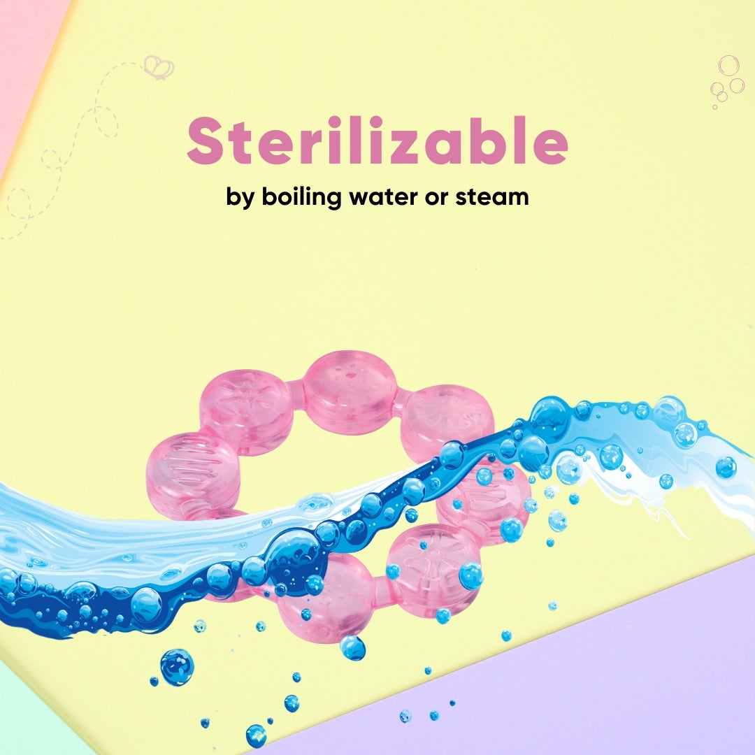 Adore Luscious Water Filled Teether- Beads - Pack of 2- Multicolor