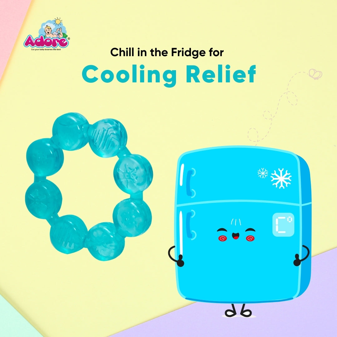 Adore Luscious Water Filled Teether- Beads - Pack of 2- Multicolor