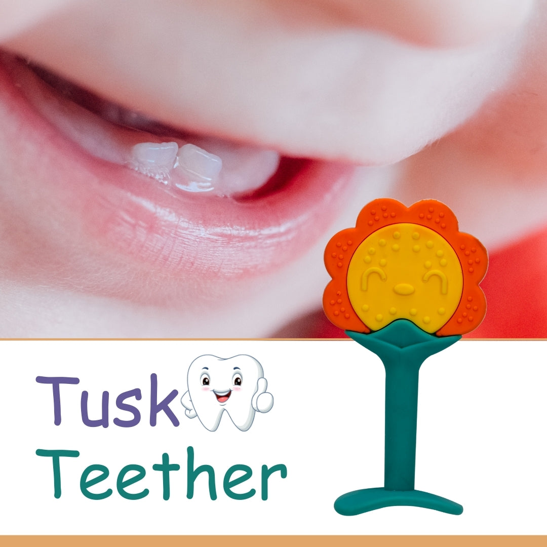 Adore Tusk! The Silicon Teethers- Sunflower