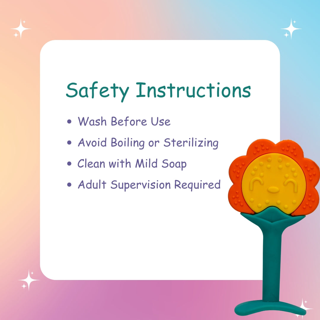 Adore Tusk! The Silicon Teethers- Sunflower