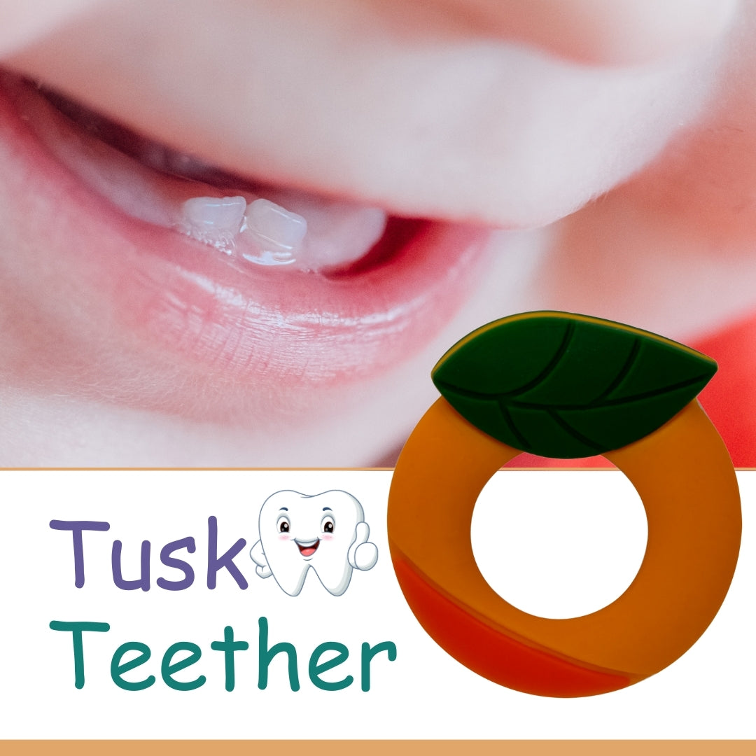 Adore Tusk! The Silicon Teethers- Orange