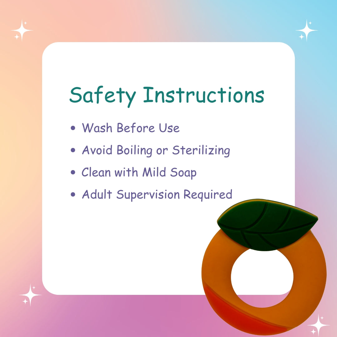 Adore Tusk! The Silicon Teethers- Orange