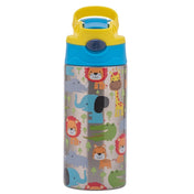 Adore Helios! Double Wall Insulated Stainless Steel Sipper 350ml- Blue Animals