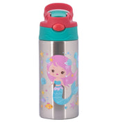 Adore Helios! Double Wall Insulated Stainless Steel Sipper 350ml- Pink Mermaid