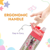 Adore Helios! Double Wall Insulated Stainless Steel Sipper 350ml- Pink Birds