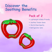 Adore Crave Water Filled Teethers- Apple Design- Pack of 2
