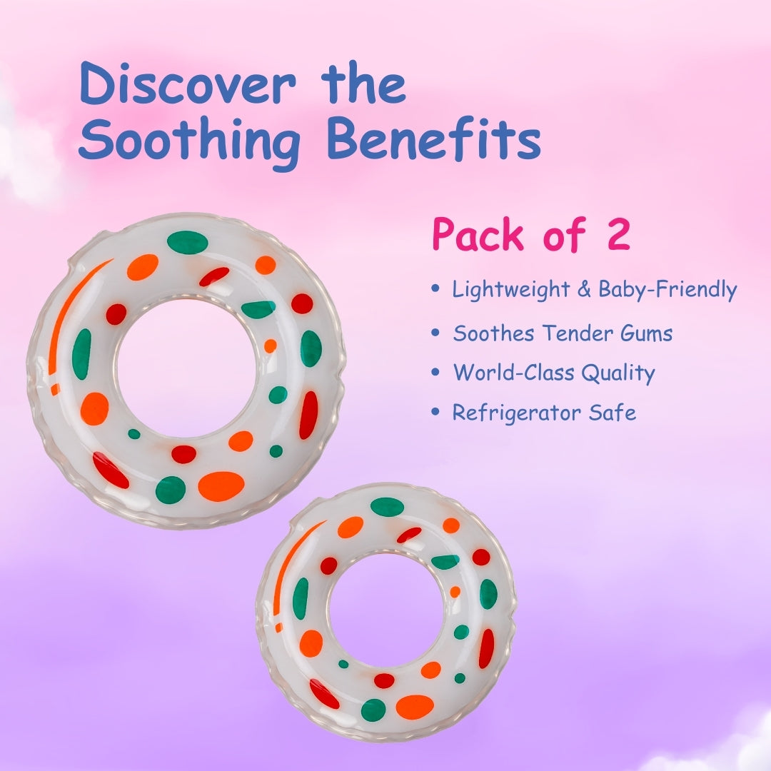 Adore Crave Water Filled Teethers- Donut- Pack of 2