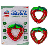 Adore Crave Water Filled Teethers- Strawberry - Pack of 2