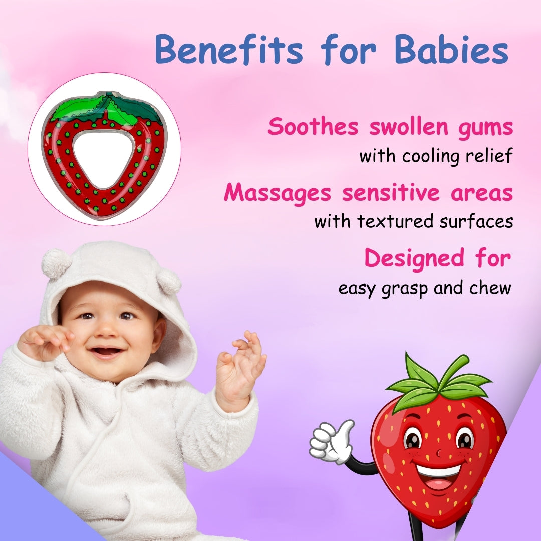 Adore Crave Water Filled Teethers- Strawberry - Pack of 2