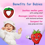 Adore Crave Water Filled Teethers- Strawberry - Pack of 2