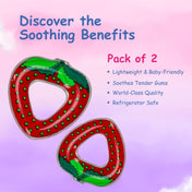 Adore Crave Water Filled Teethers- Strawberry - Pack of 2