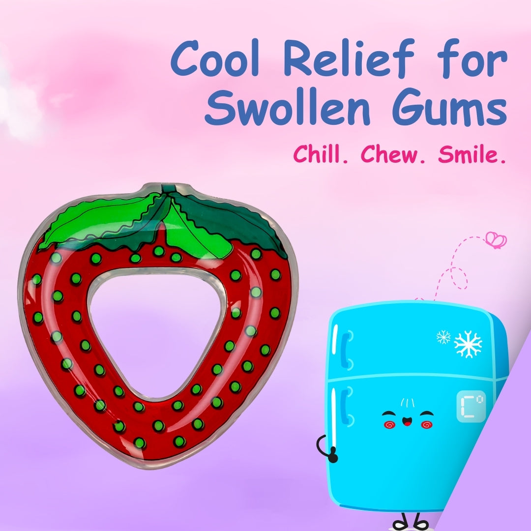 Adore Crave Water Filled Teethers- Strawberry - Pack of 2