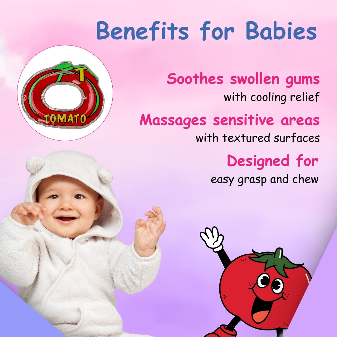 Adore Crave Water Filled Teethers- Tomato -pack of 2