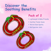 Adore Crave Water Filled Teethers- Tomato -pack of 2