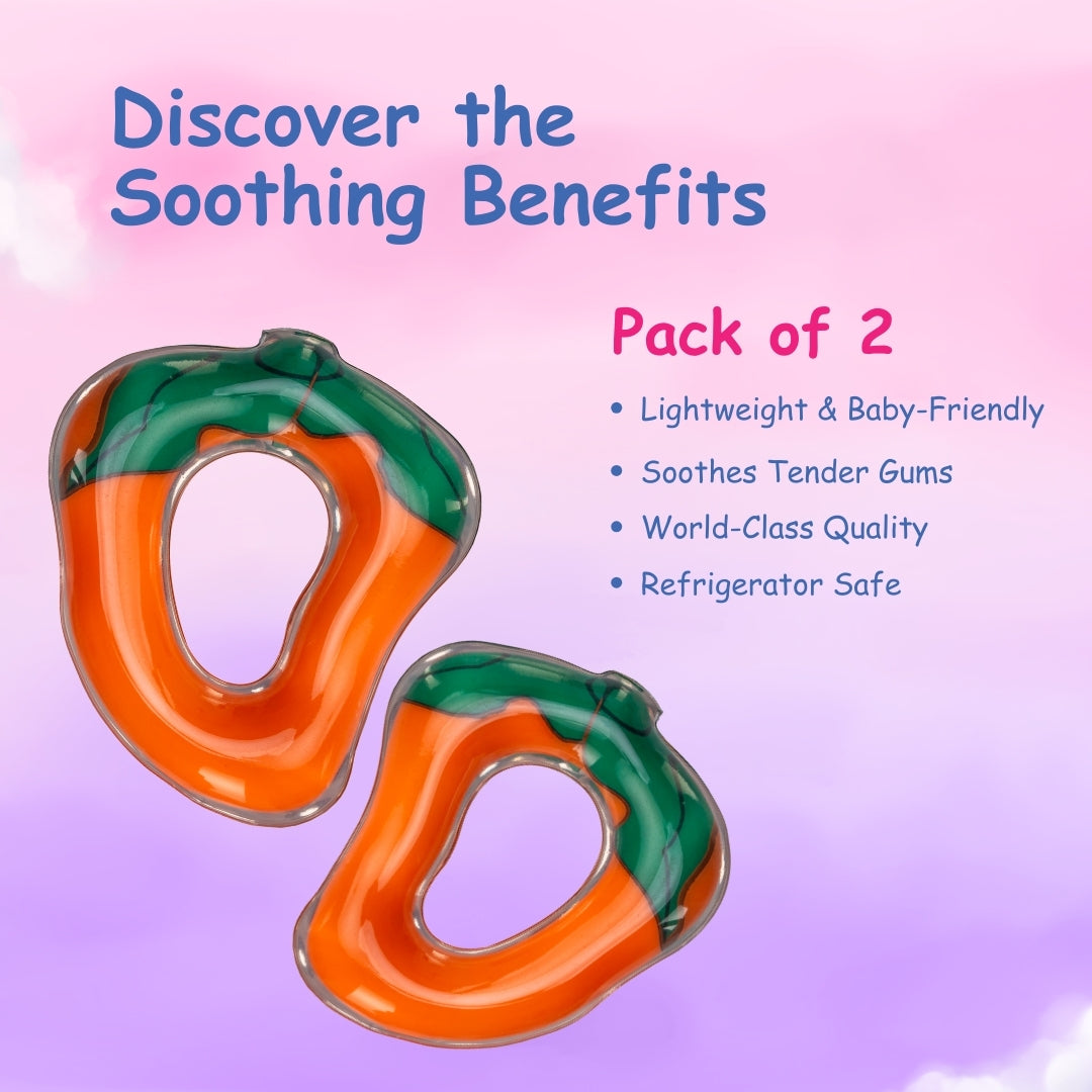 Adore Crave Water Filled Teethers- Mango -Pack of 2