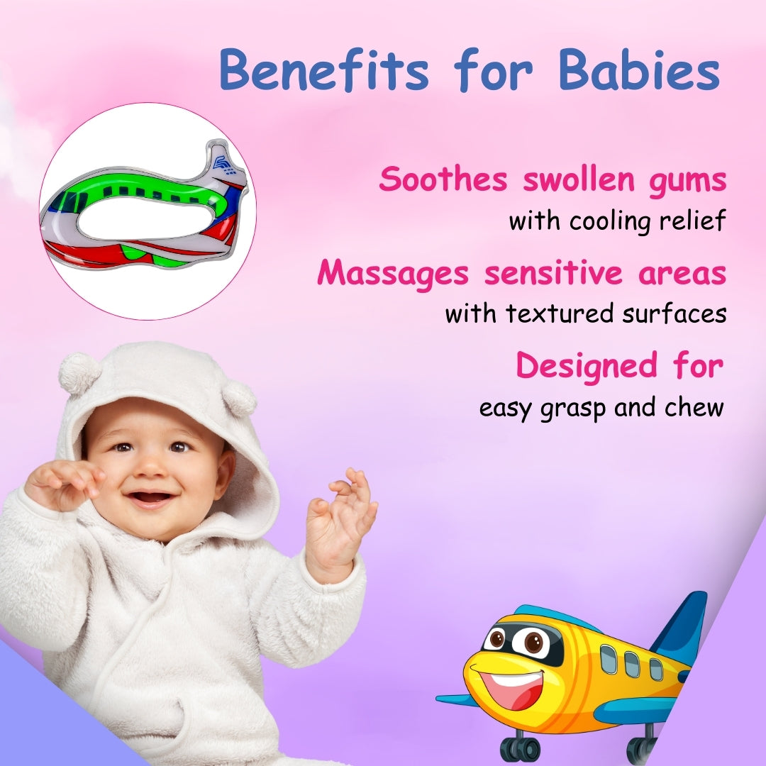Adore Crave Water Filled Teethers- Aeroplane- Pack of 2