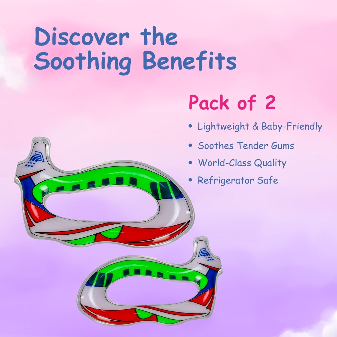Adore Crave Water Filled Teethers- Aeroplane- Pack of 2