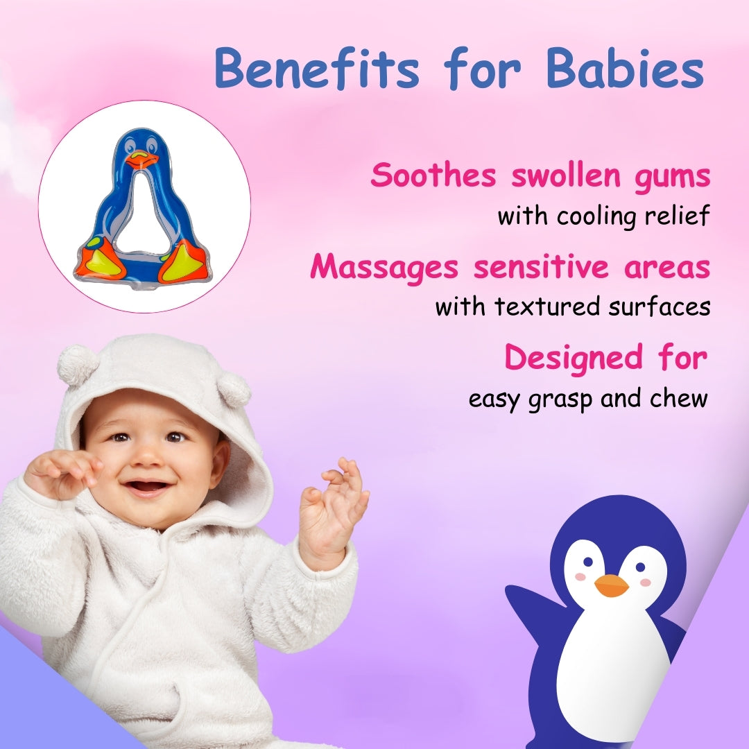Adore Crave Water Filled Teethers- Penguin- Pack of 2