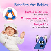 Adore Crave Water Filled Teethers- Triangle -Pack of 2