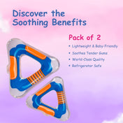Adore Crave Water Filled Teethers- Triangle -Pack of 2
