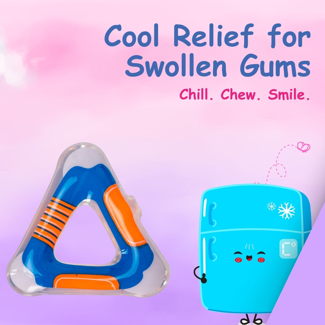 Adore Crave Water Filled Teethers- Triangle -Pack of 2