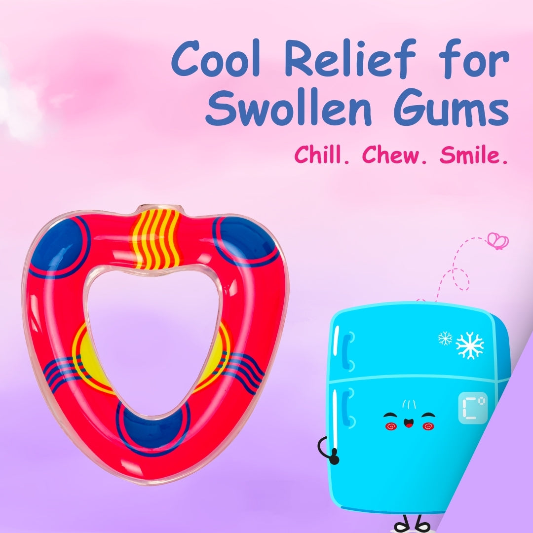 Adore Crave Water Filled Teethers- Pink Heart- Pack of 2