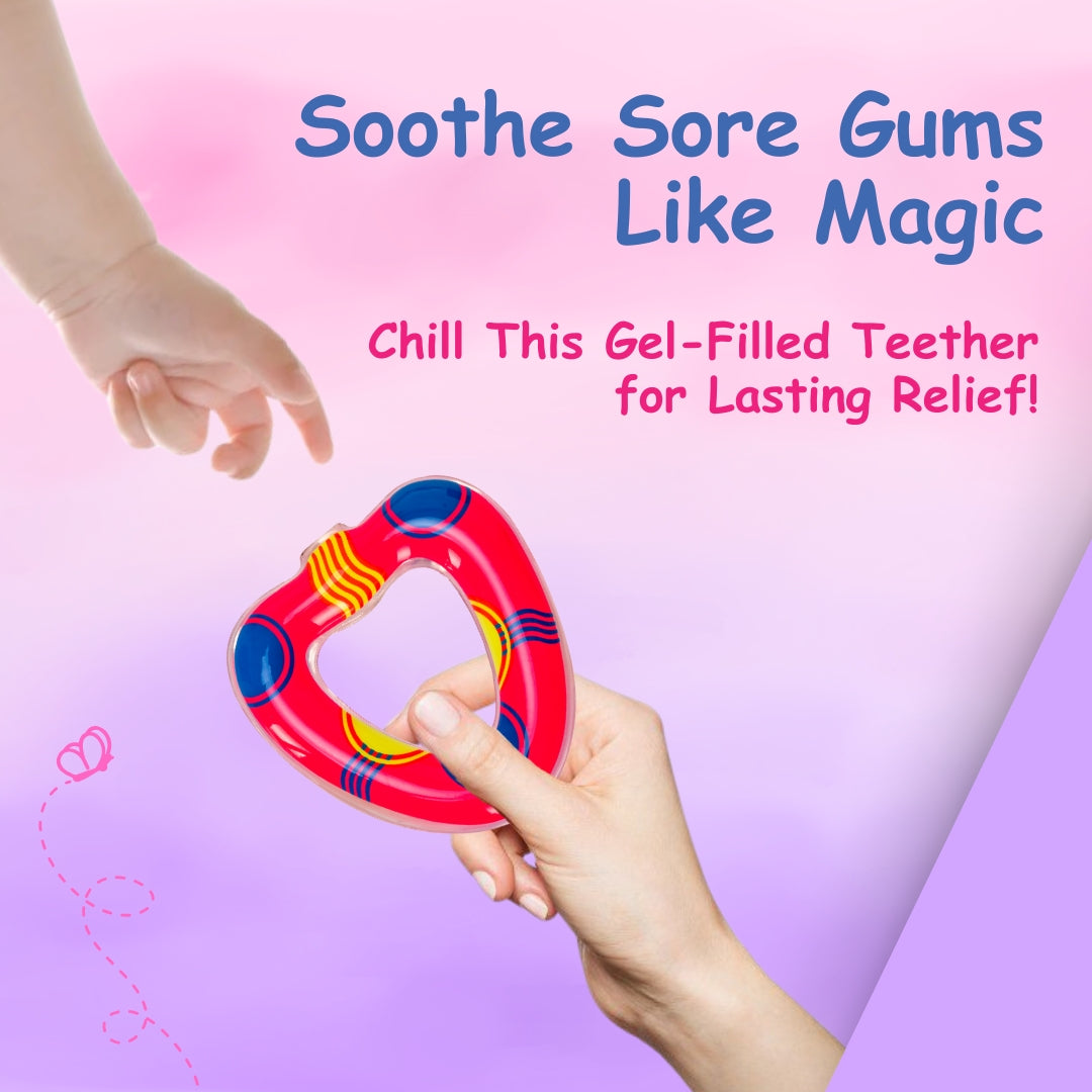 Adore Crave Water Filled Teethers- Pink Heart- Pack of 2